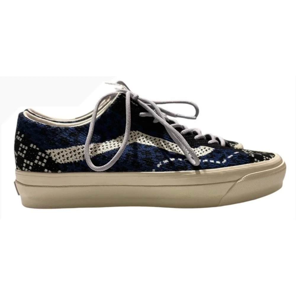 Vans Premium Old Skool 36 EK Knit Cheetah Navy Blue Sneakers Men's 9.5 NWT